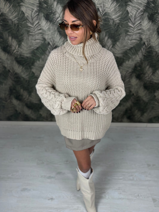 Maxi Pull con manica larga