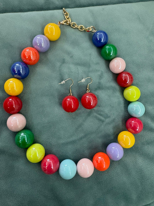 Set collana+orecchini stile bohèmien