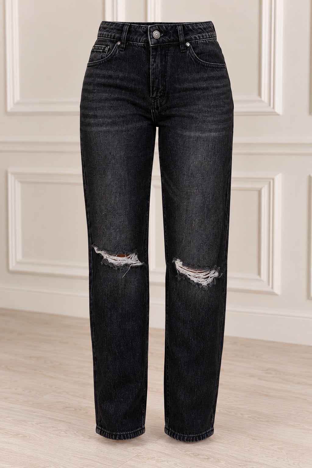 Jeans Capri con strappetto art.L1377