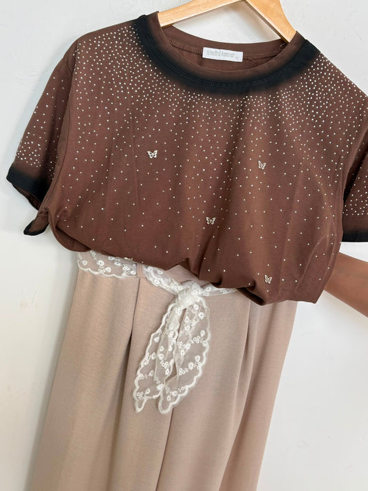 T-shirt strass art.K777