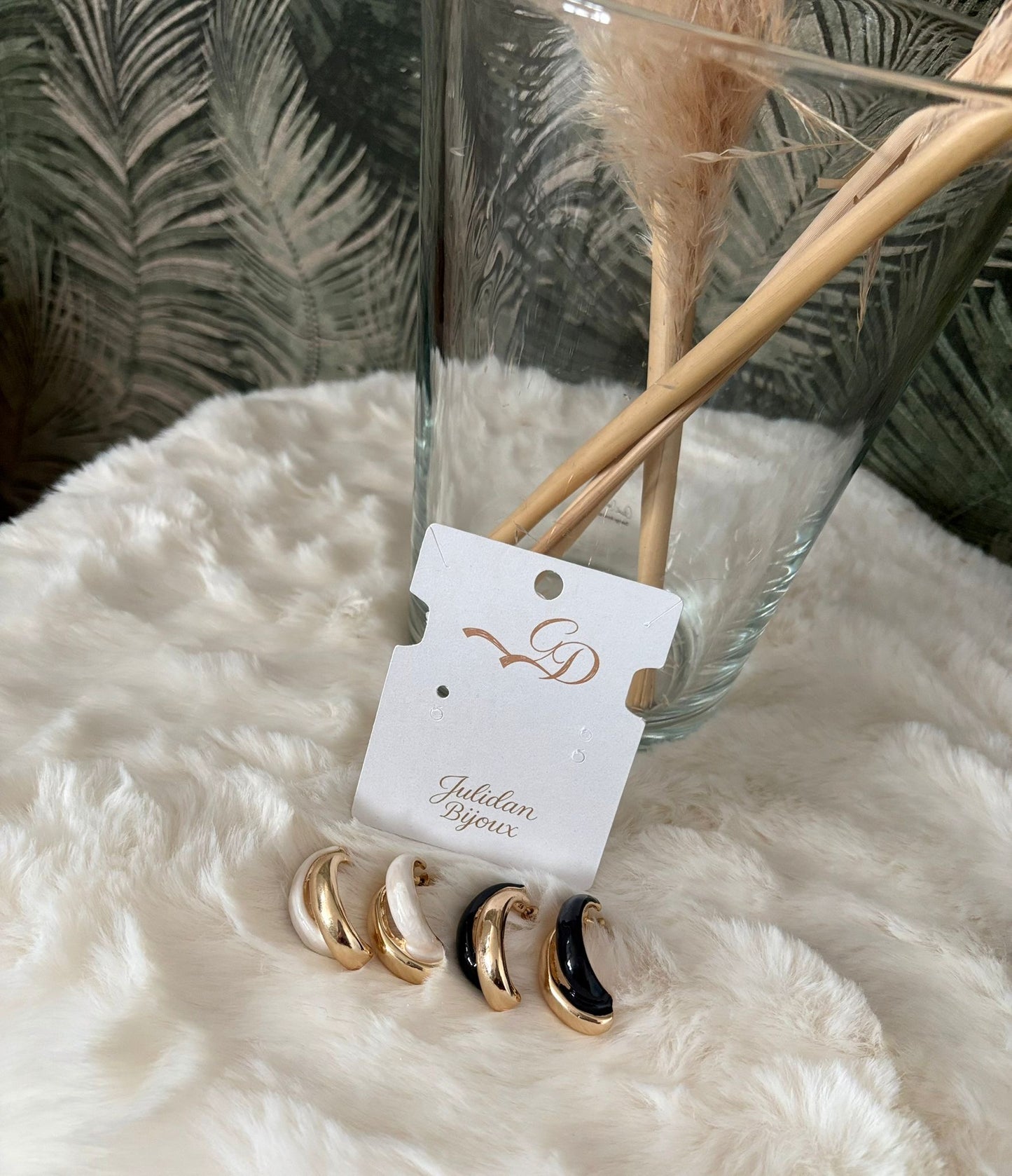 Orecchini doppio colore (misura grande)