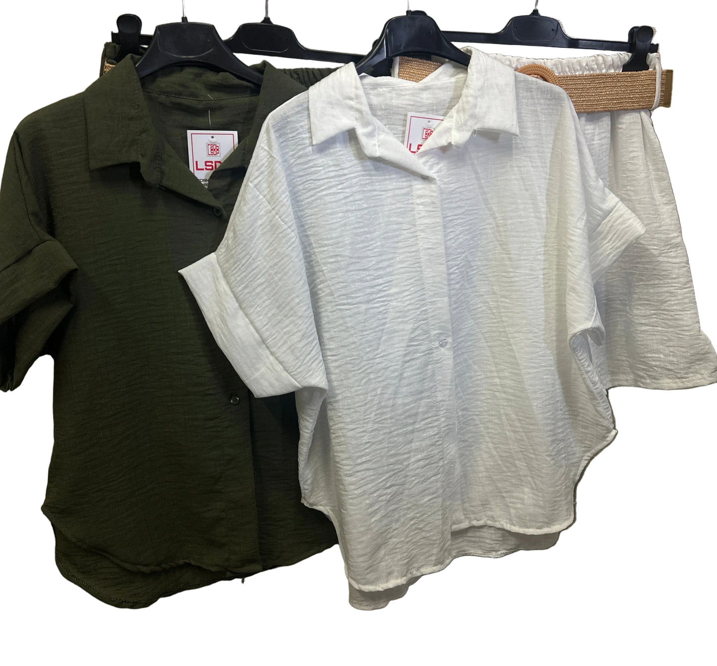 Coordset misto Lino camicia+short LSDP