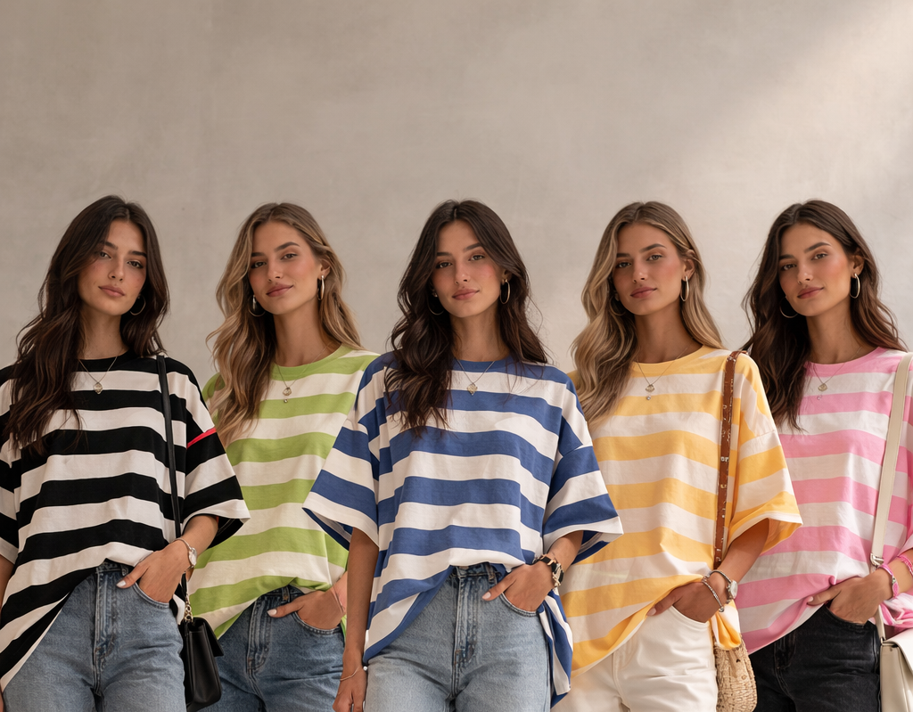 Maglia righe bi-colore