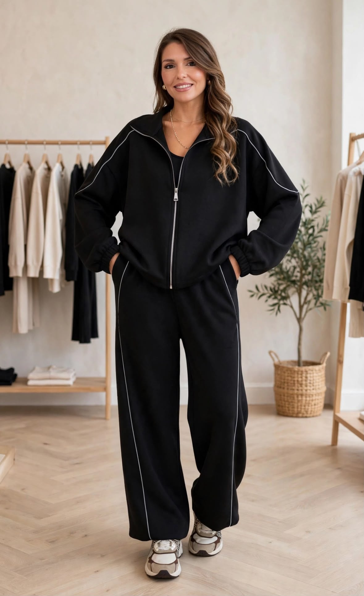 Tuta comfort con zip