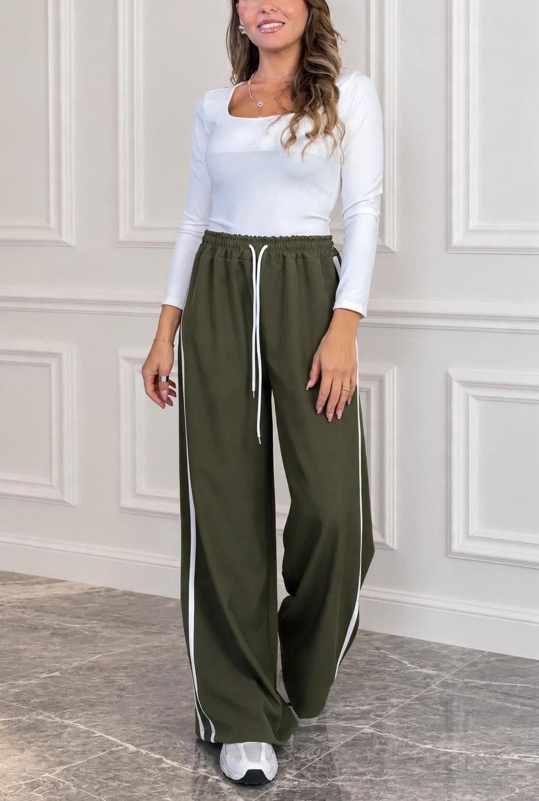 Pantalone mod Adidas gamba larga