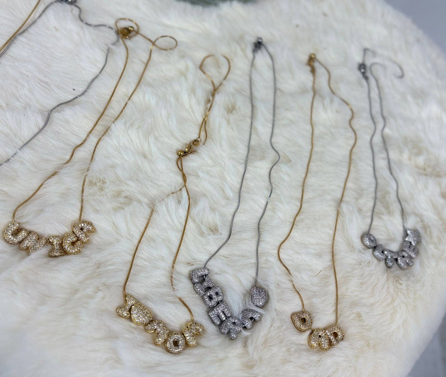 Lettera per collana componibile (color argento)