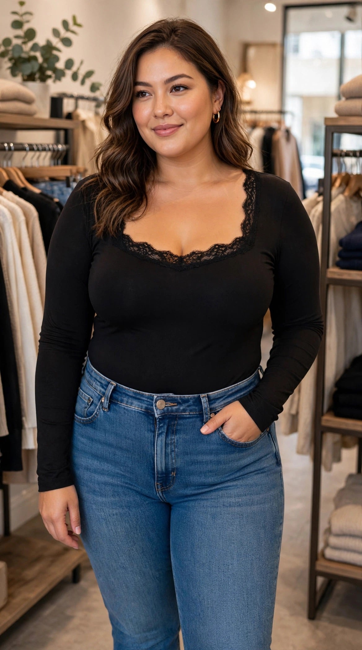 Body in licra  ricamato curvy