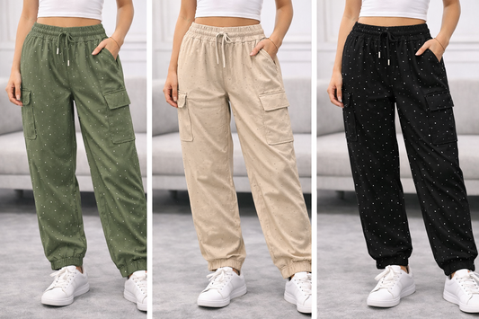 Pantatuta con strass ed elastico giù art.GG-99325