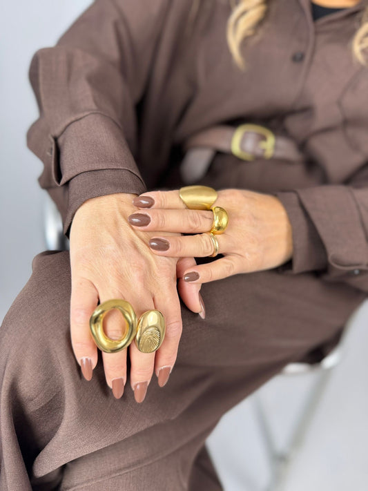 Anello Zara model con base oro