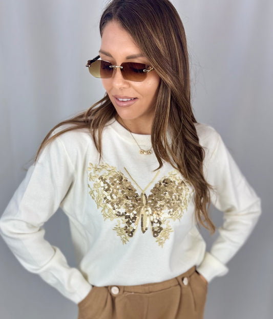 Pull con paillettes Art-ab7871