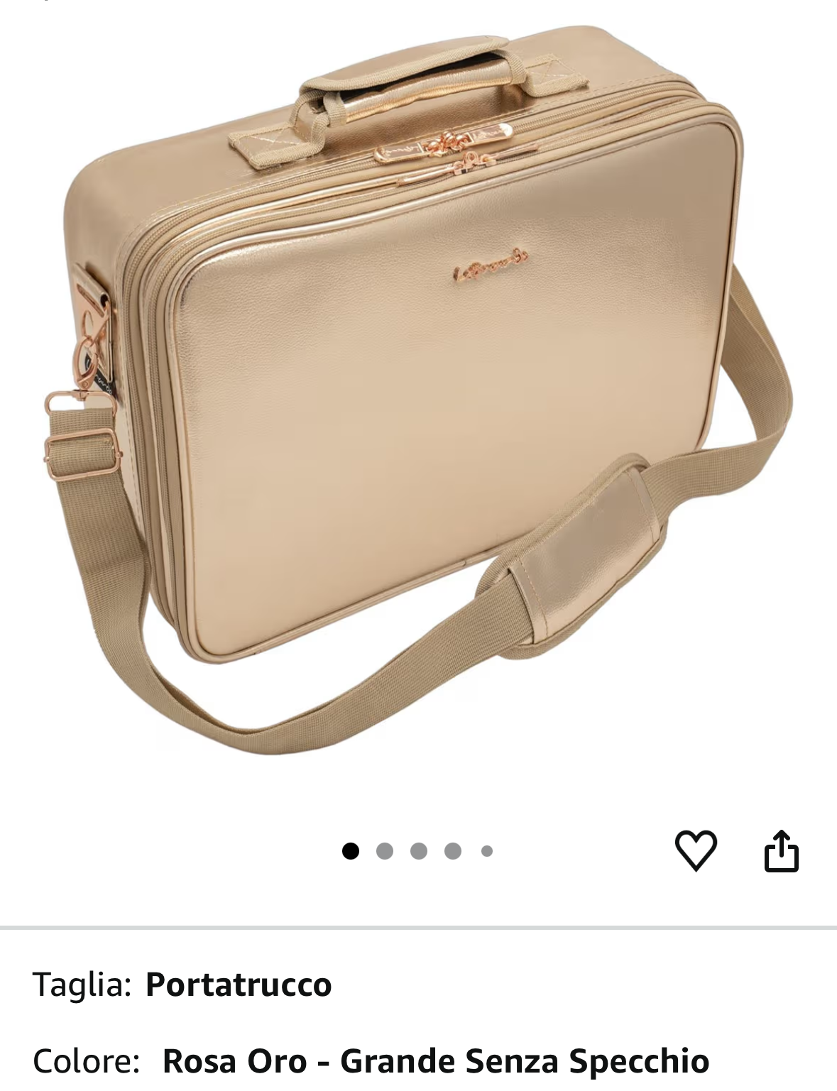 Valigetta portatrucco Leonardo in eco pelle art.50821