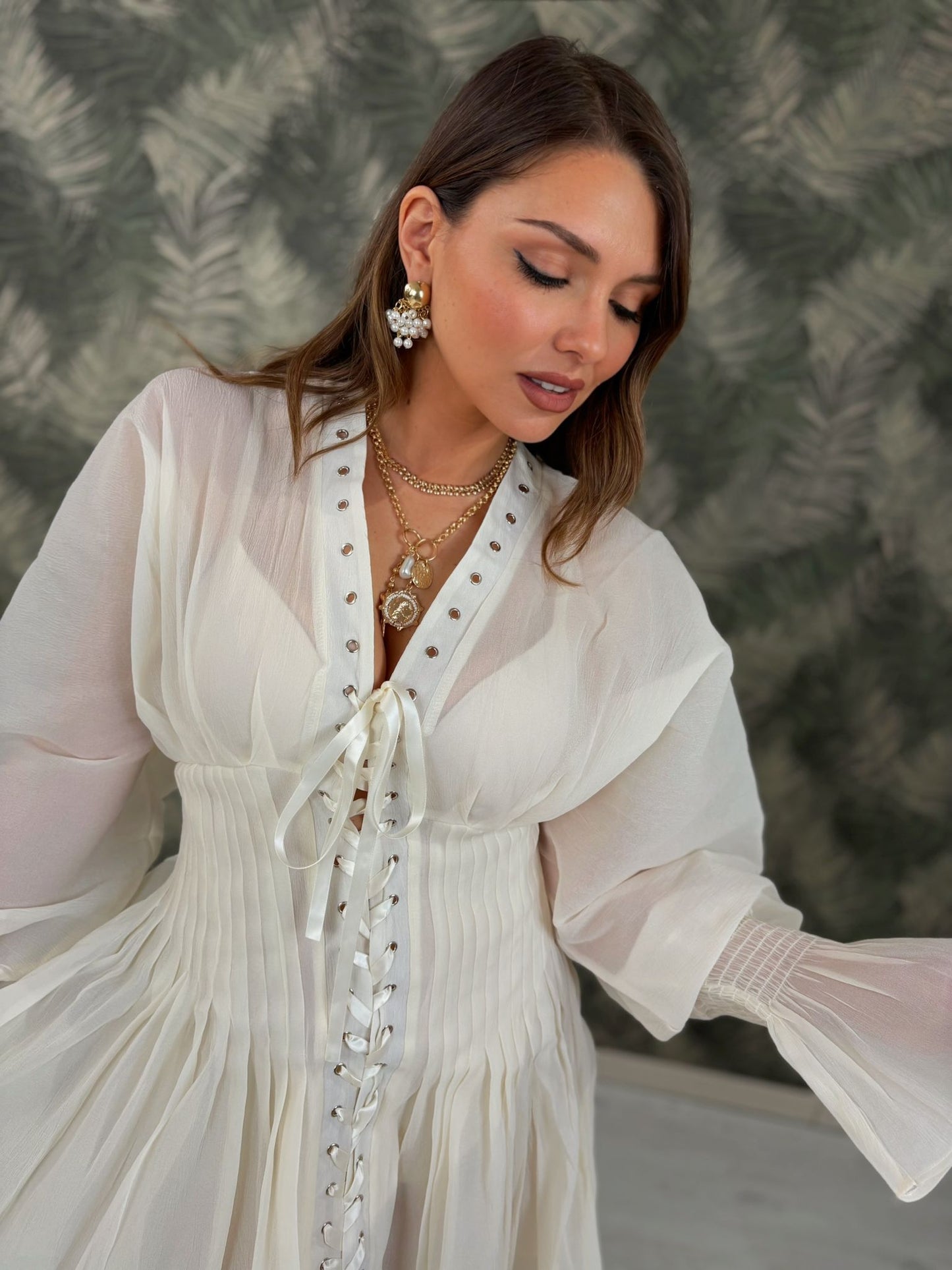 Dress Bambulè con stringhe