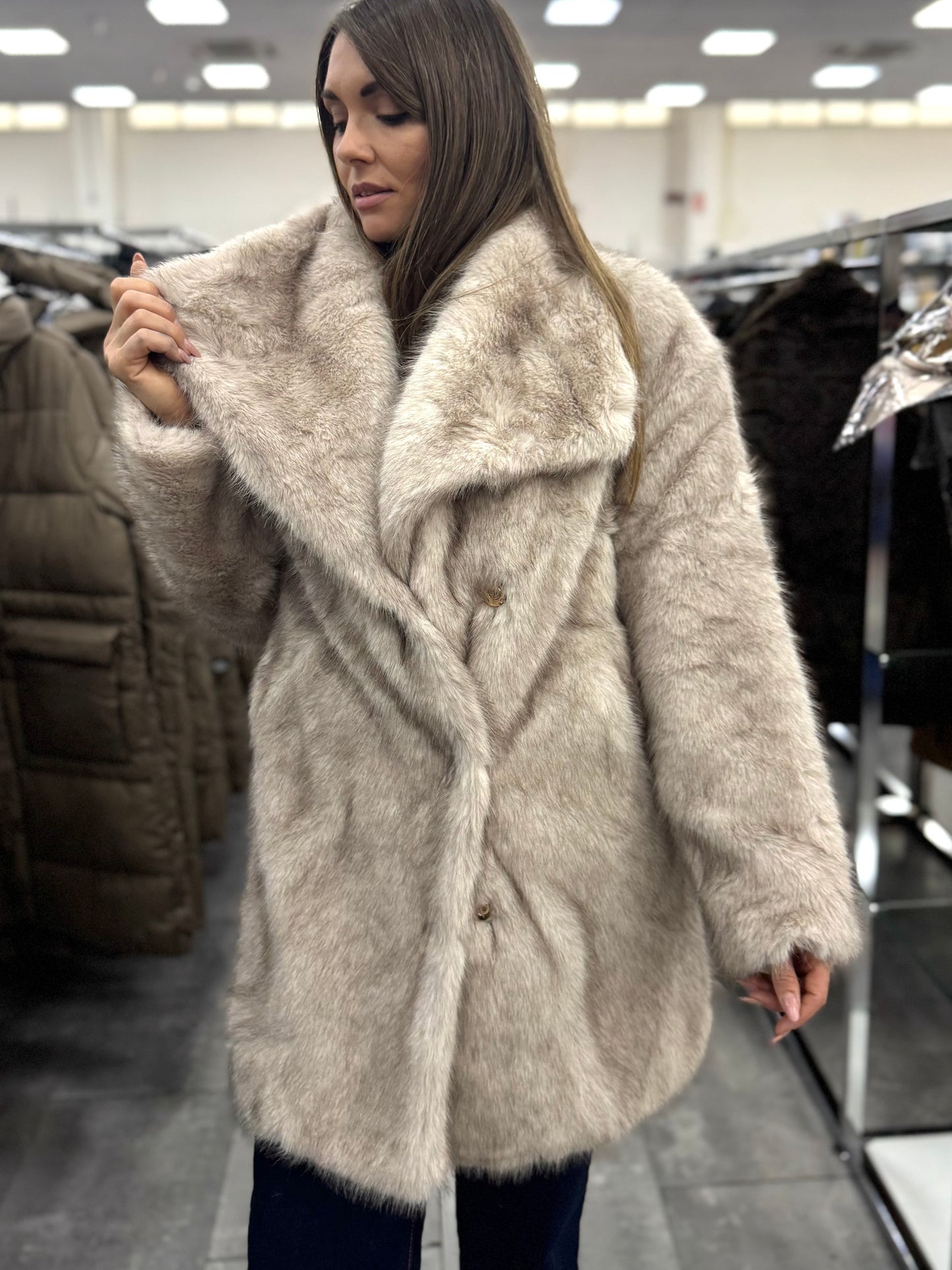 Pelliccia doppio petto  mod.visone art.2691