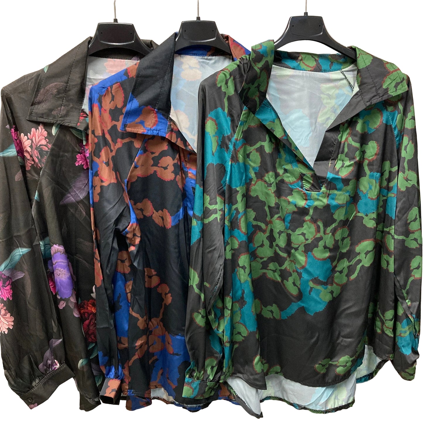 Camicia floreale scollo V promo