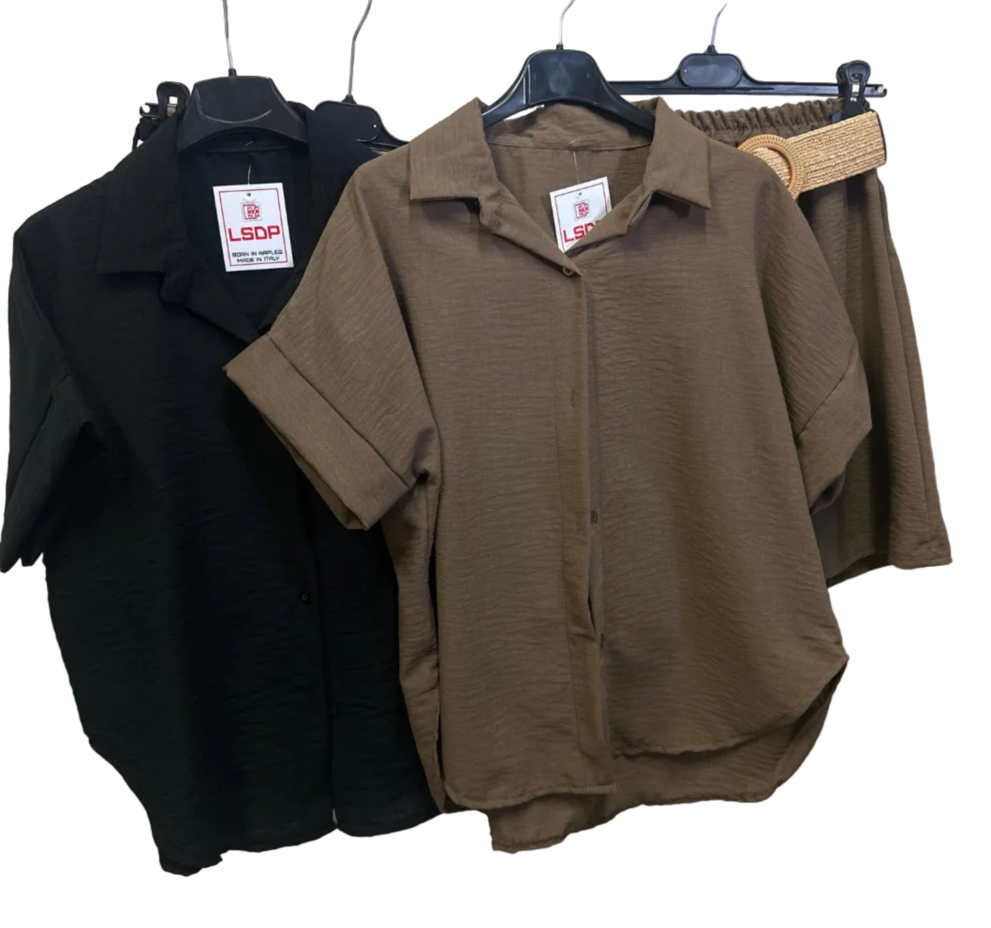 Coordset misto Lino camicia+short LSDP