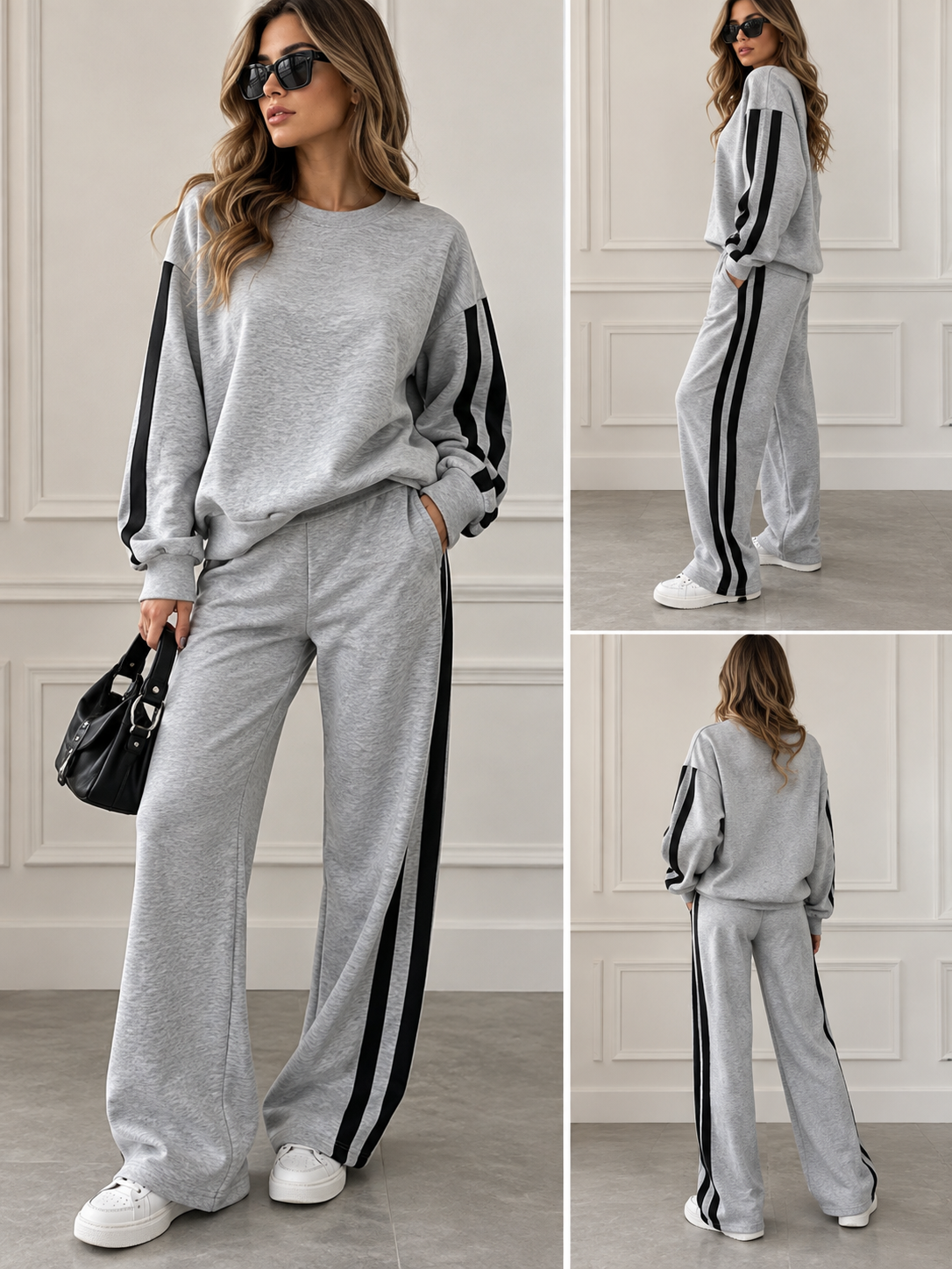 Coordset tuta mod Adidas gamba larga