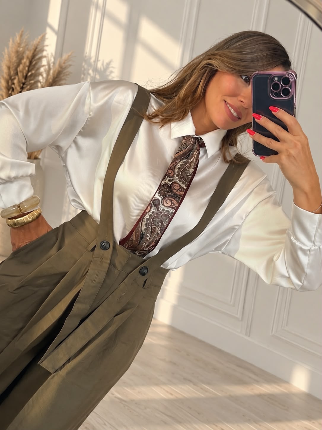 Camicia con foulard