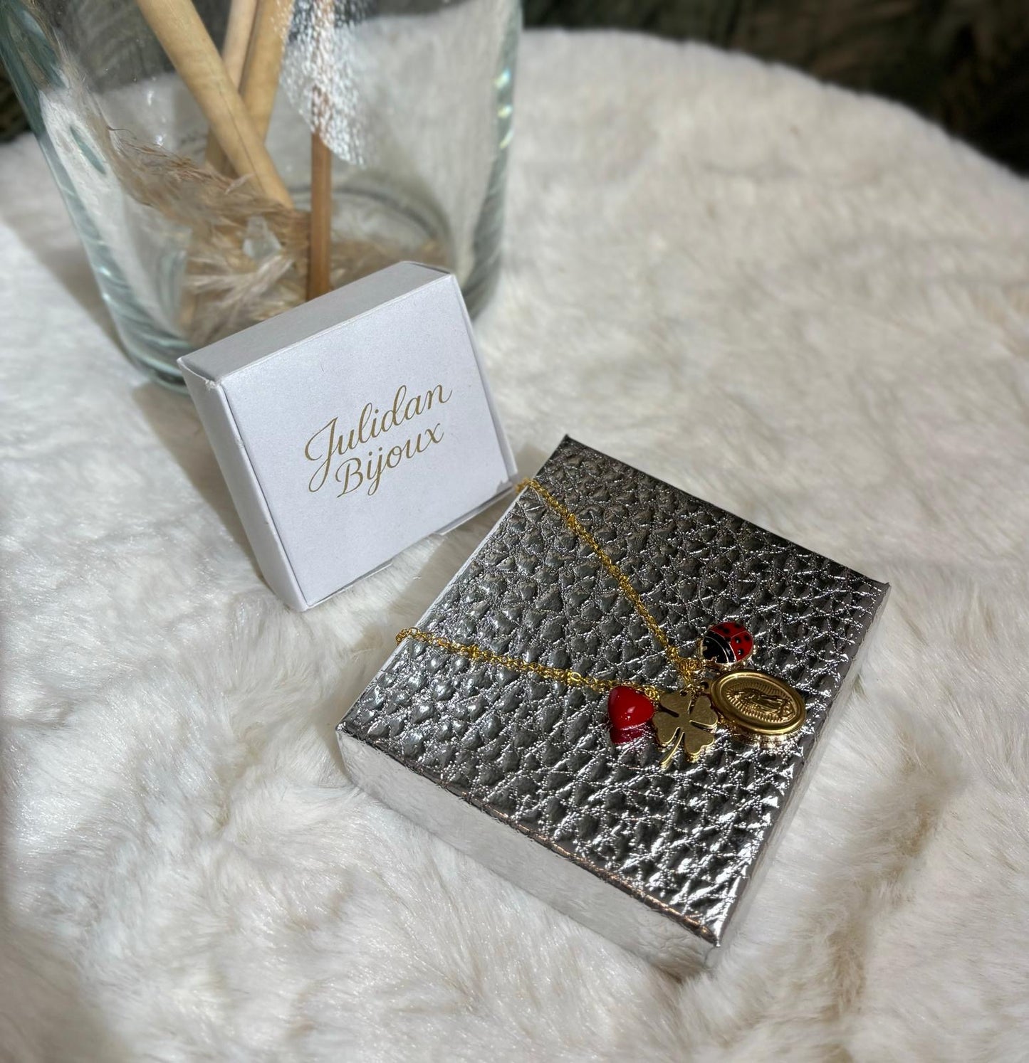 Collana porta fortuna base oro promo