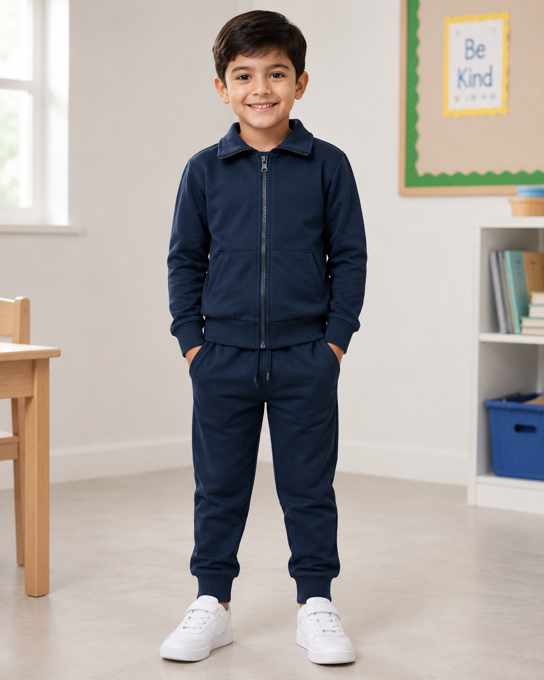 Tuta completa scolastica blu unisex art.WK-7039