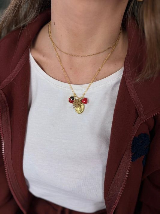 Collana porta fortuna base oro promo