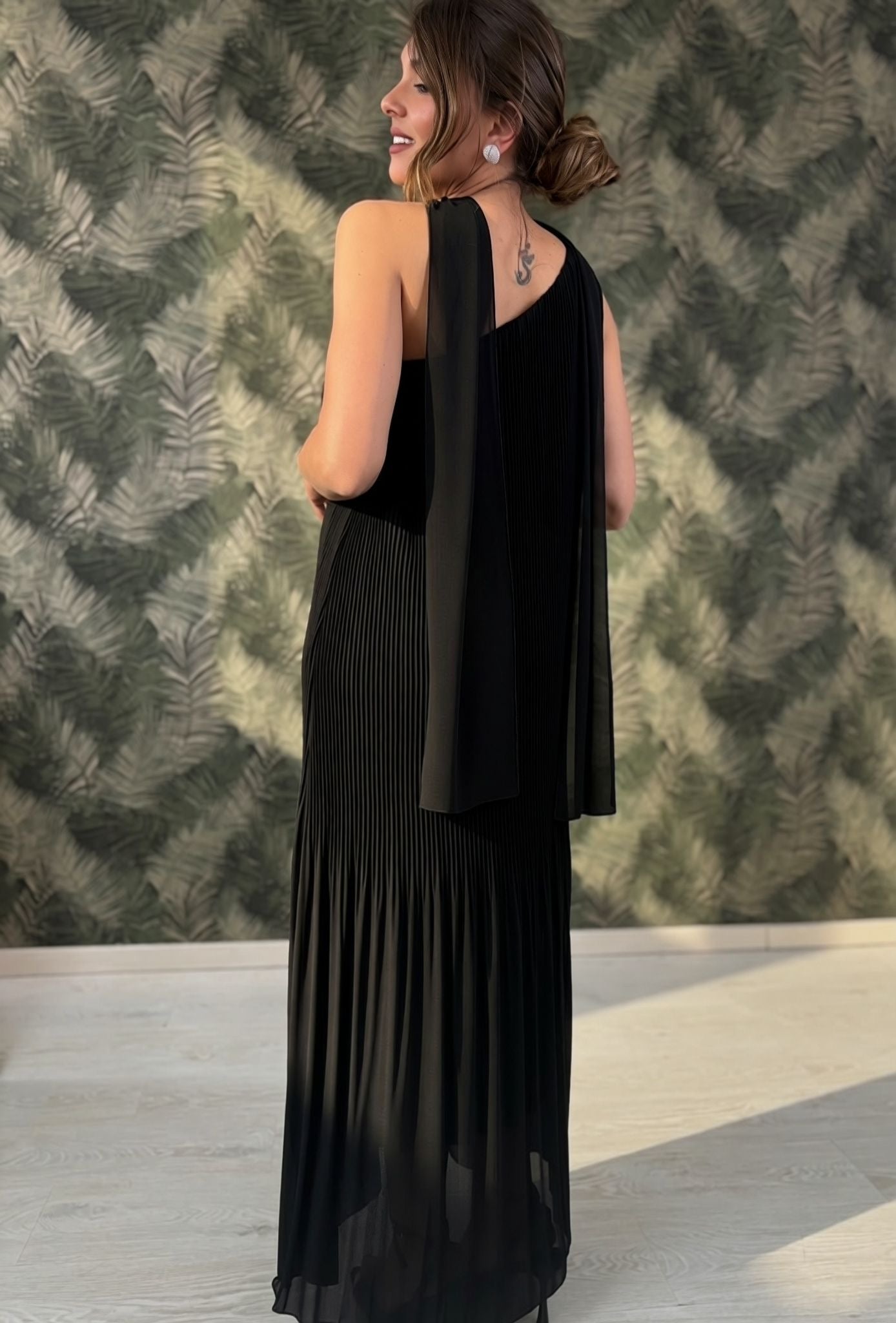 Dress plissè black