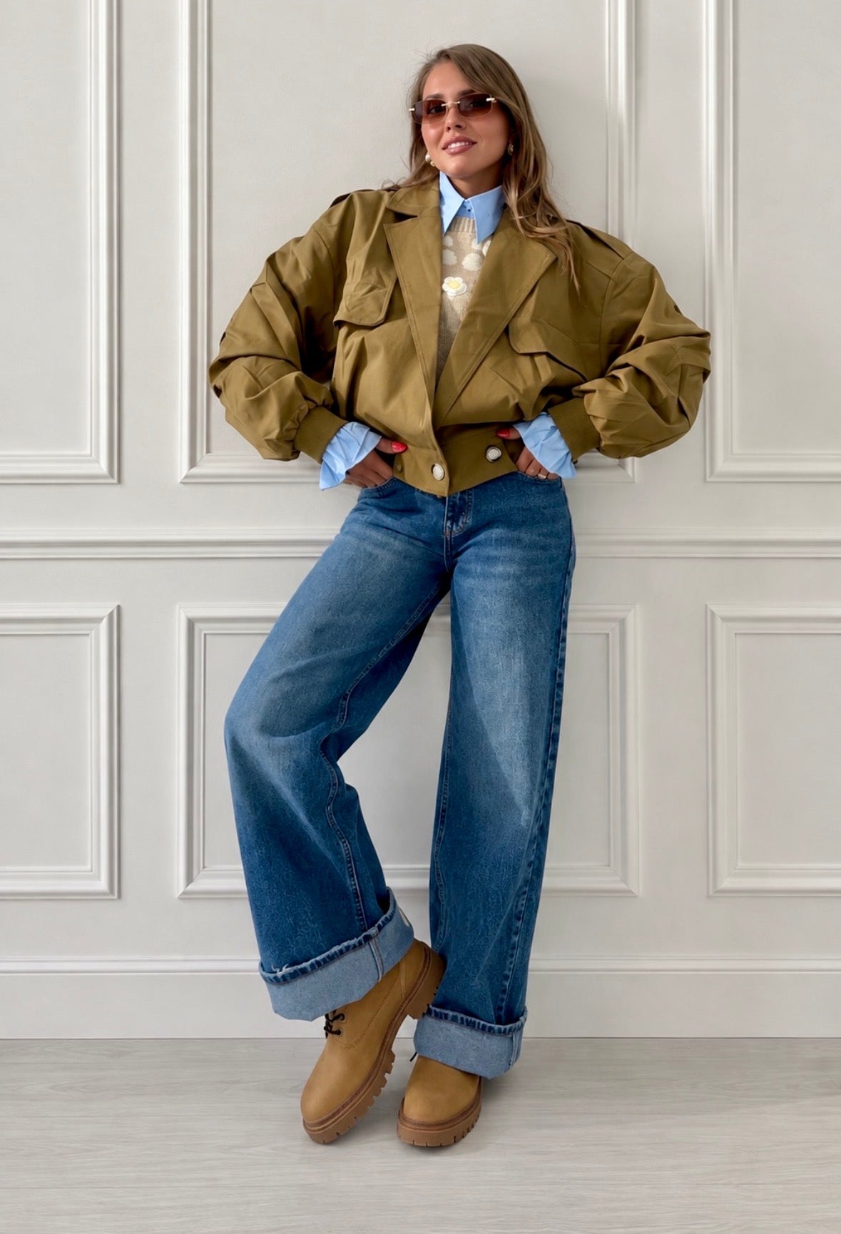 Jeans basic a palazzo art- Lm835