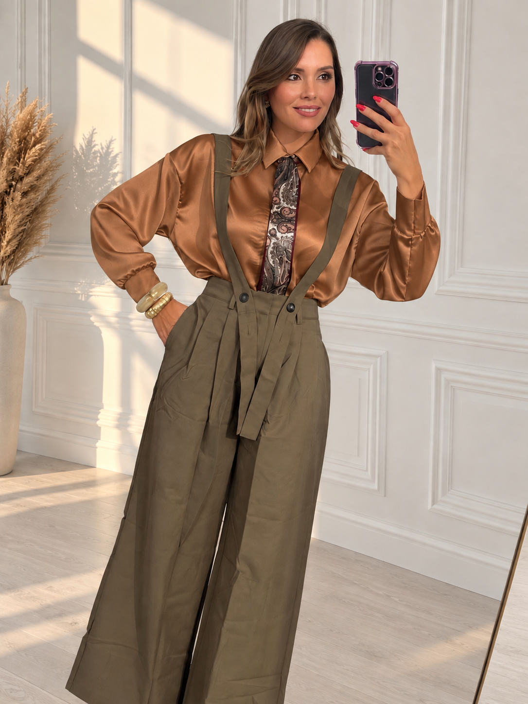 Camicia con foulard