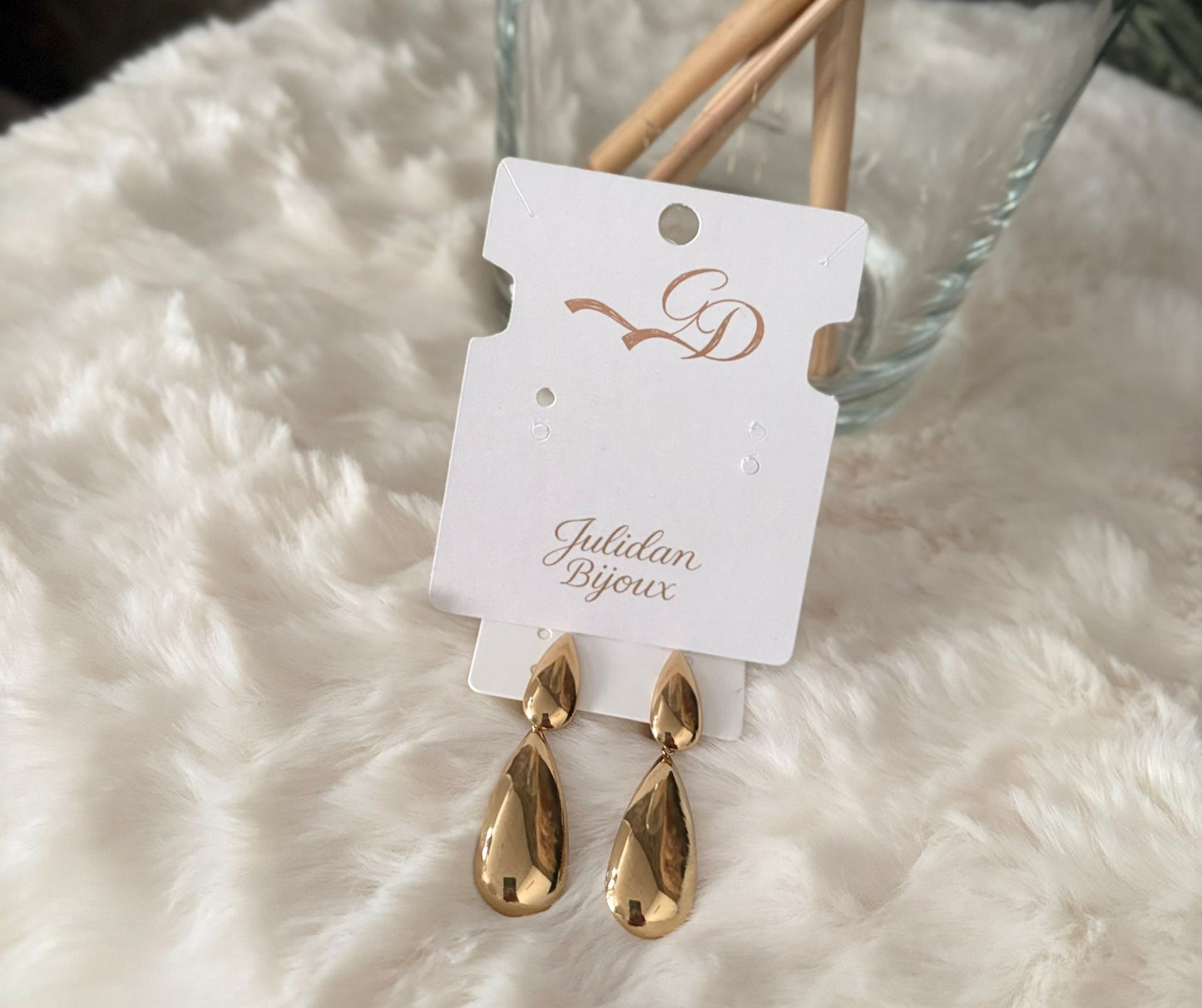 Orecchini oro specchio a clips