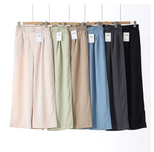 Pantalone palazzo con elastico art.AS453