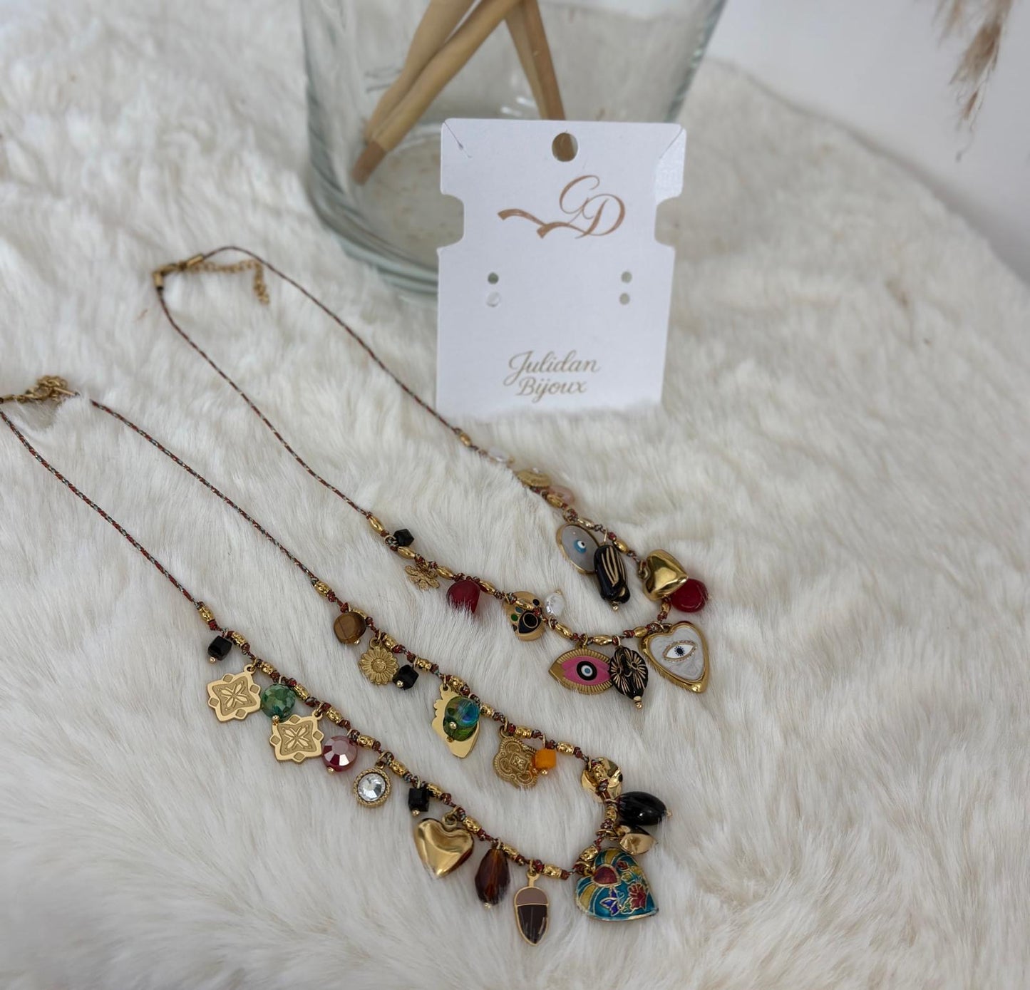 Collana multi-ciondoli