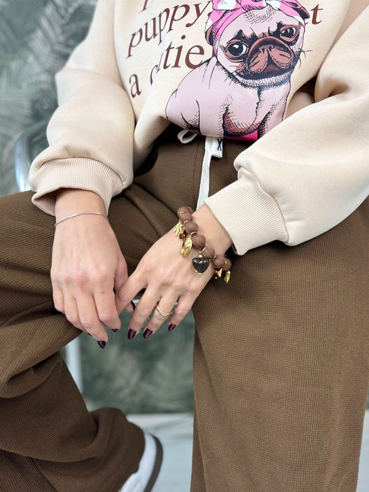 Bracciale con ciondoli e cuore