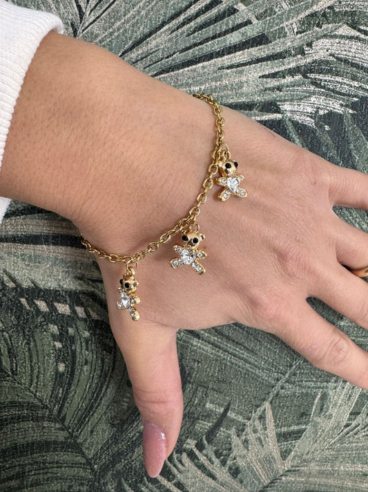 Bracciale orsacchiotto base oro promo