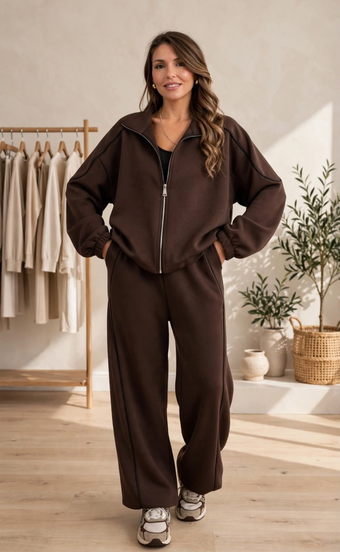 Tuta comfort con zip