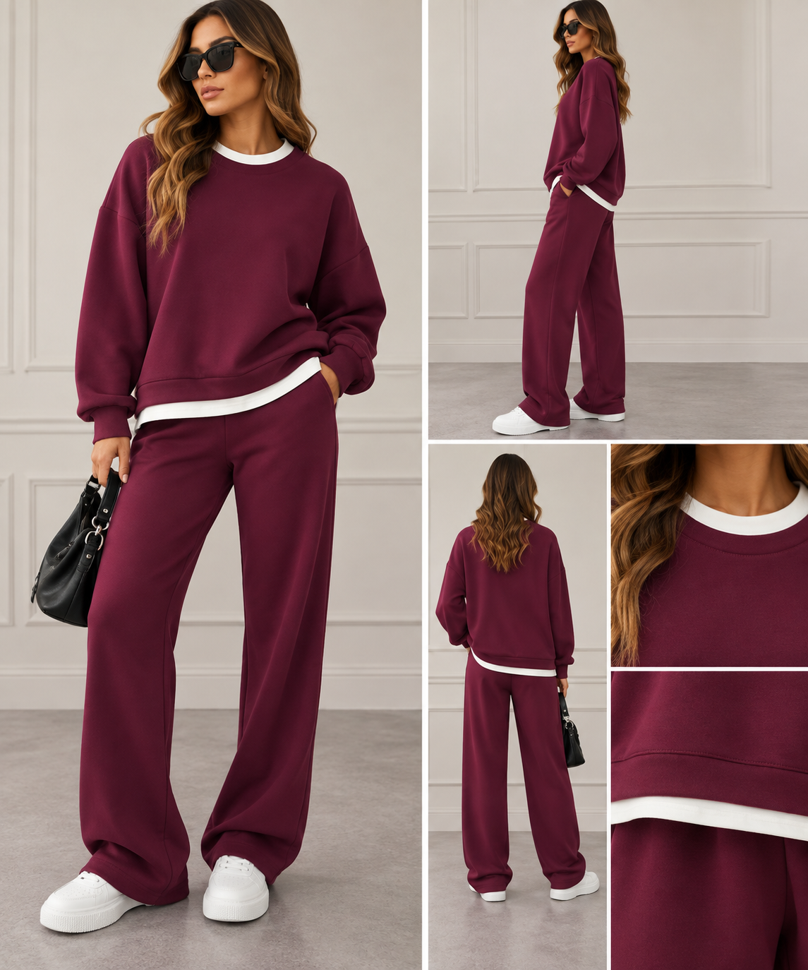 Tuta basic con effetto t-shirt