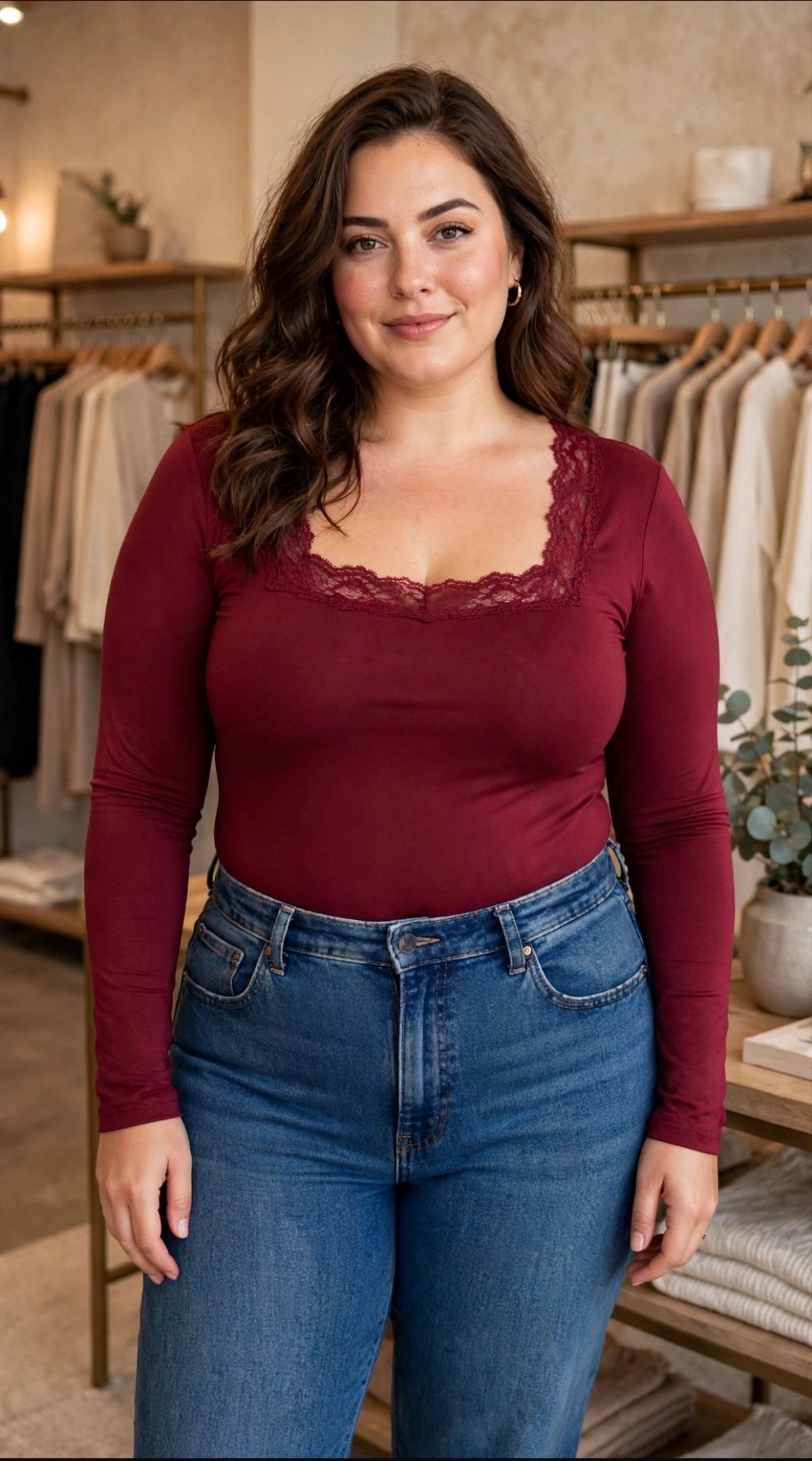 Body in licra  ricamato curvy