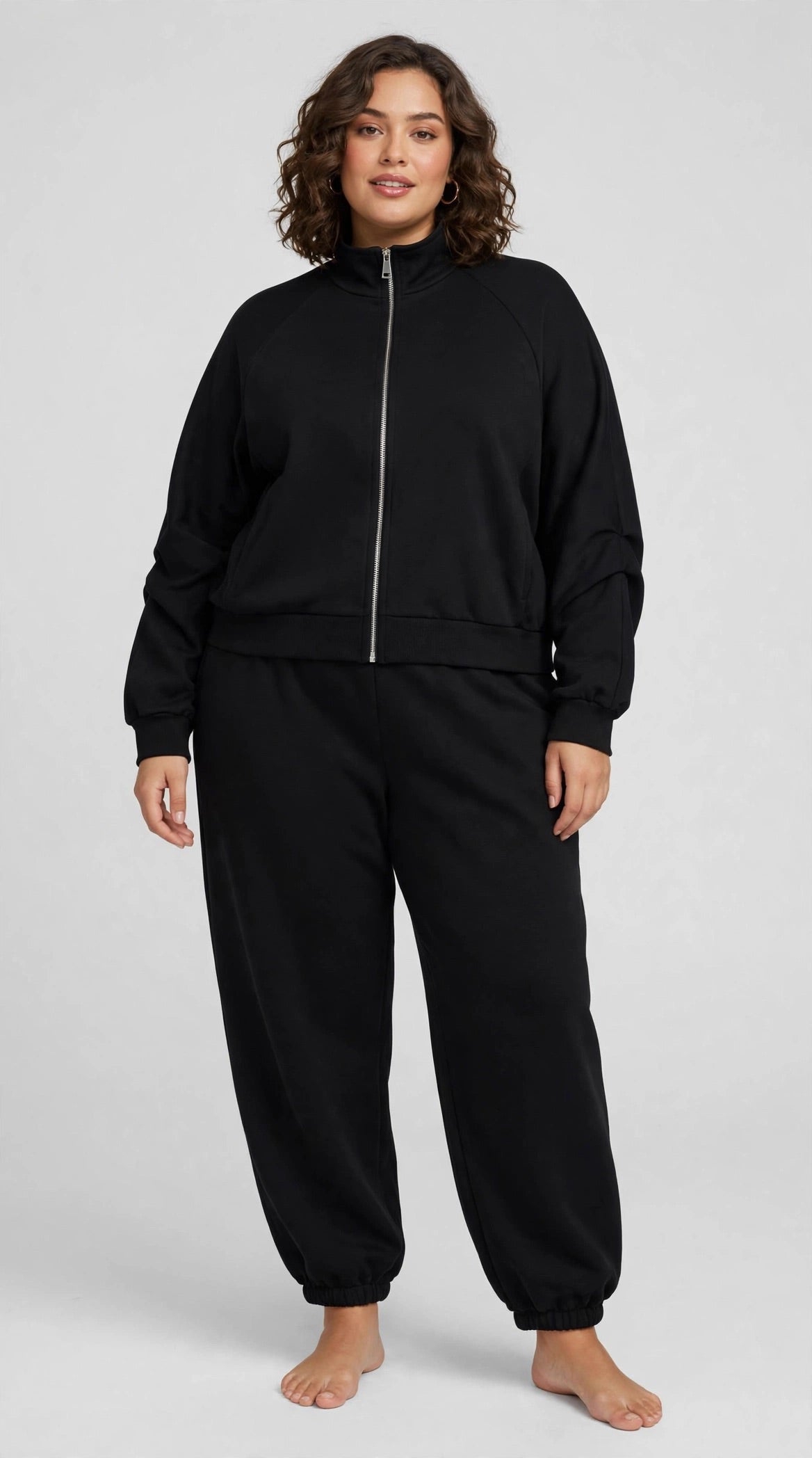 Tuta basic con elastico giù curvy