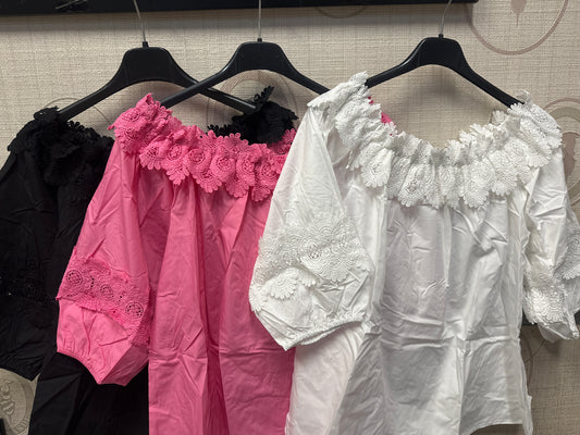 Camicia con ricamo art-Y90145