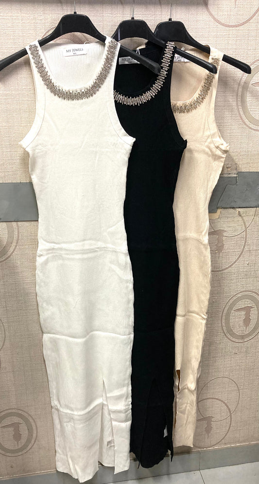 Dress costine con strass art.A8011