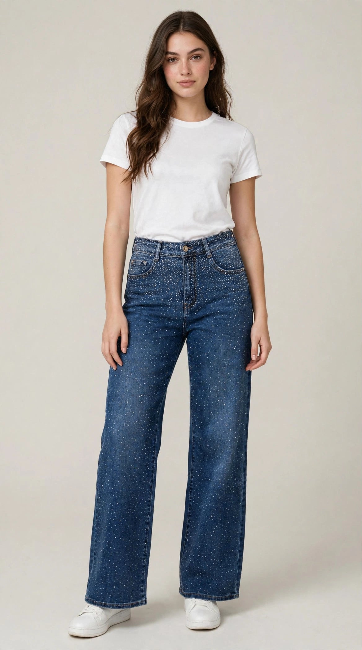 Jeans Strass art- wy7811-a
