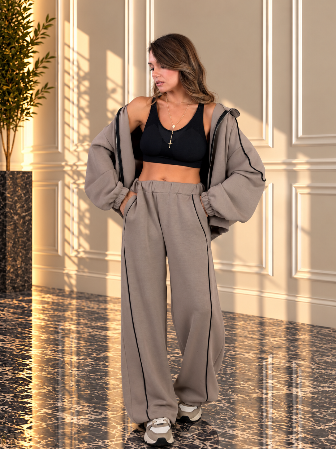 Tuta comfort con zip