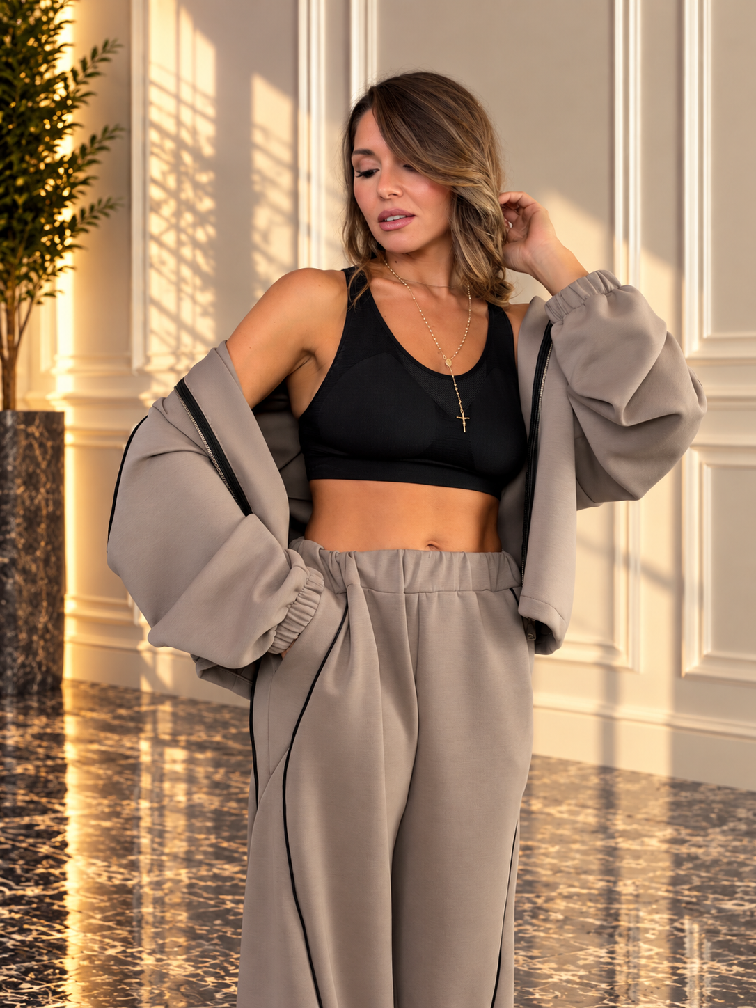 Tuta comfort con zip
