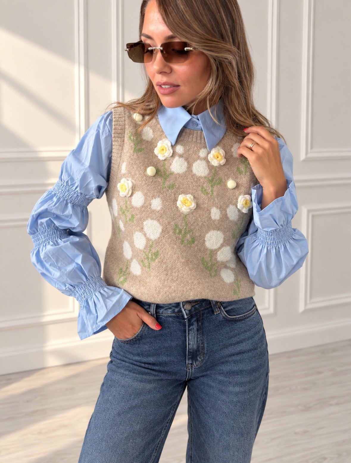 Pull con camicia Jasmine art- y10387