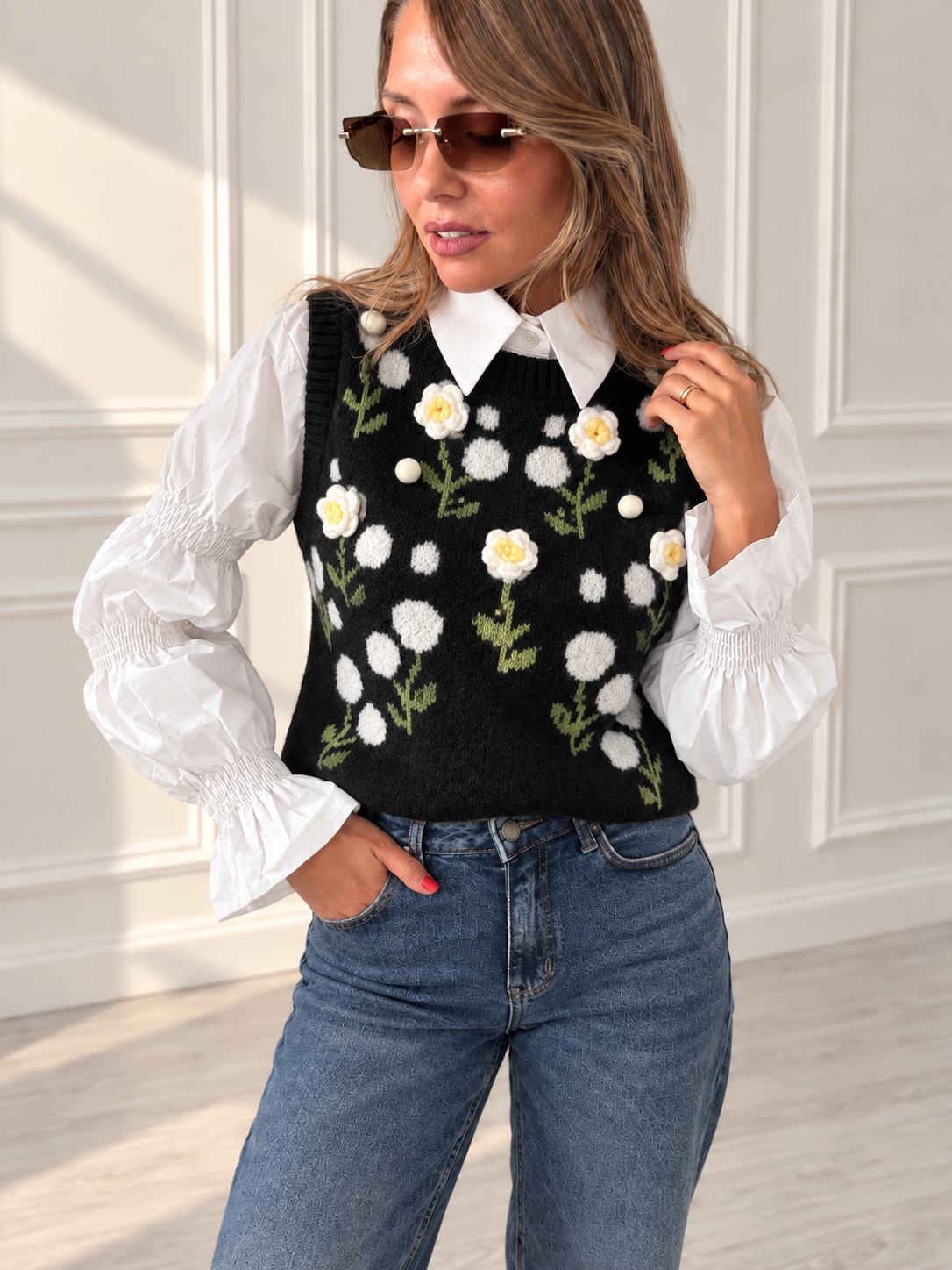 Pull con camicia Jasmine art- y10387