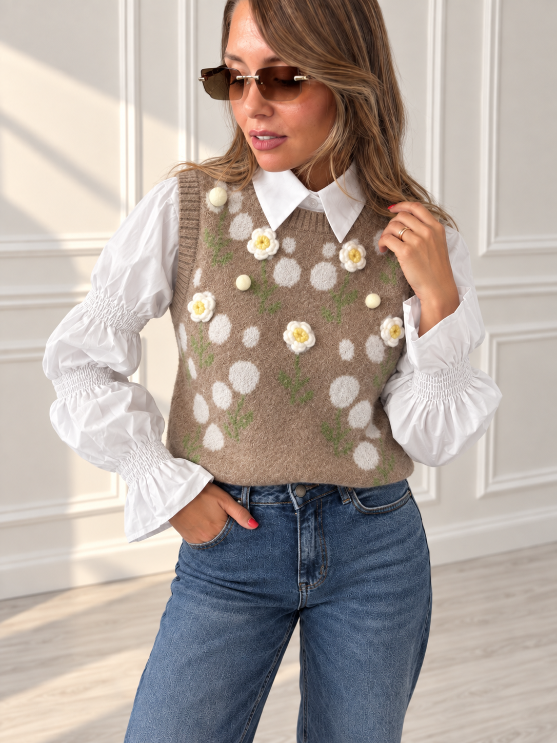 Pull con camicia Jasmine art- y10387