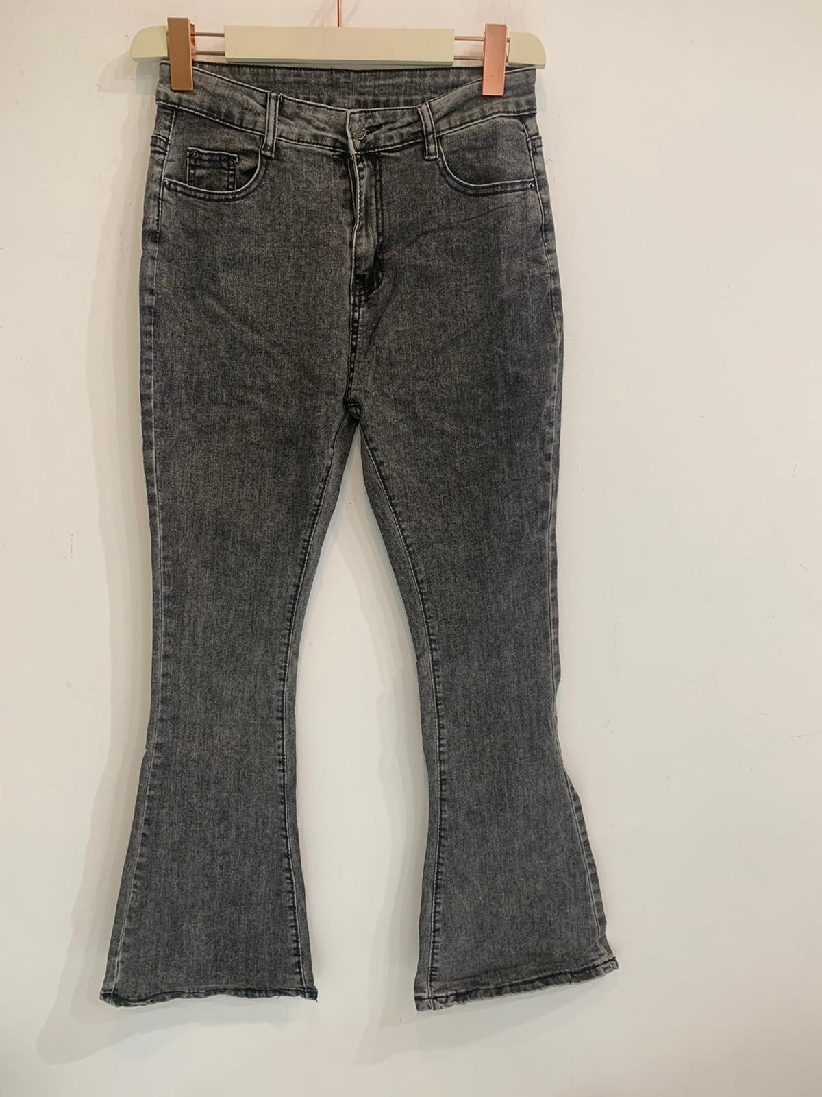 JEANS GRIGIO A ZAMPA ART-8658